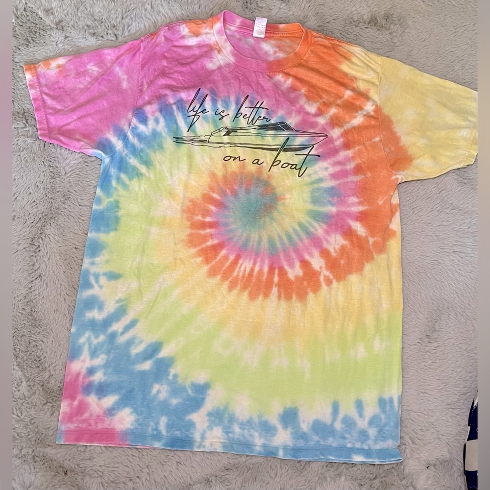 Life is better on a boat short sleeve tee